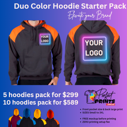 duo color hoodie Perfect Prints